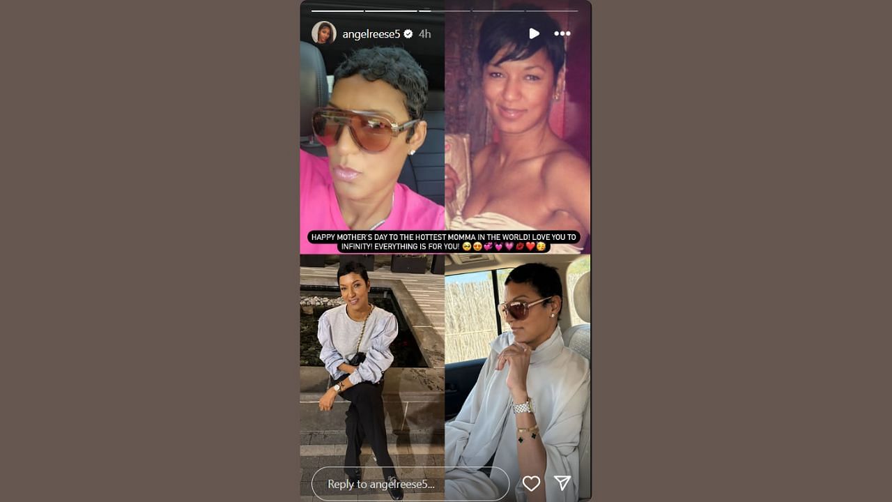 Angel Reese pays a loving Mother's Day tribute to her mom on her IG story. (Credits: @angelreese5/Instagram)